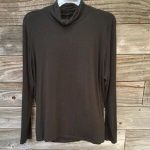 Eloquii Black Long Sleeve Turtleneck Top Size 18/20
